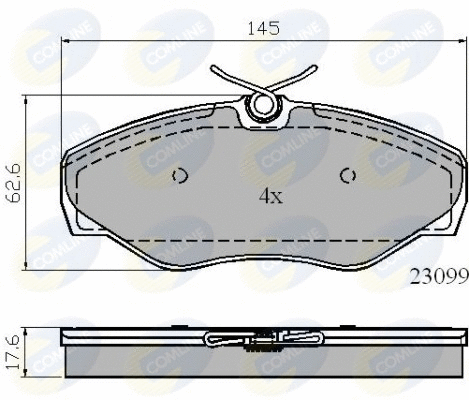 Brake Pad Set, disc brake (CBP01780)