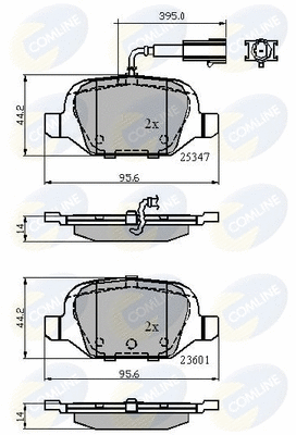 Brake Pad Set, disc brake (CBP11026)