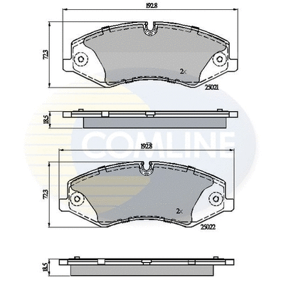 Brake Pad Set, disc brake (CBP02030)