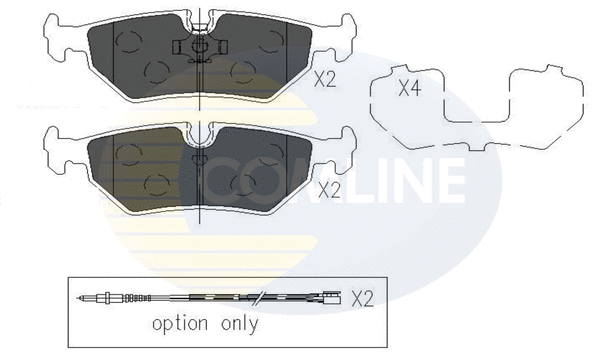Brake Pad Set, disc brake (CBP01527)