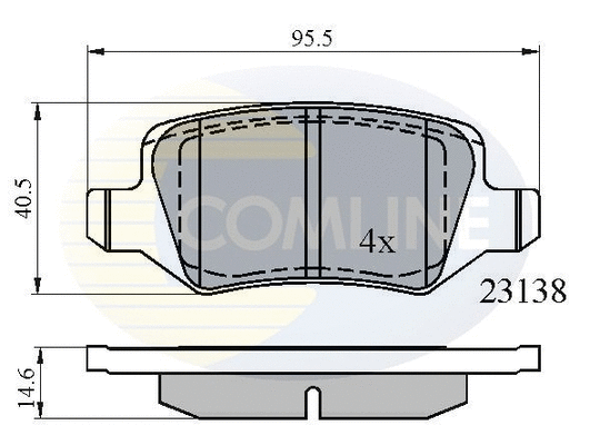 Brake Pad Set, disc brake (CBP01149)