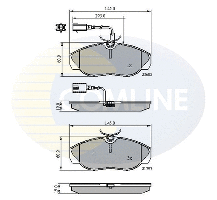 Brake Pad Set, disc brake (CBP11031)