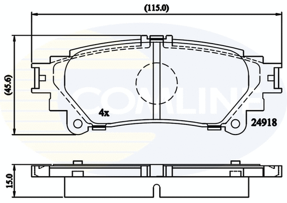 Brake Pad Set, disc brake (CBP06078)