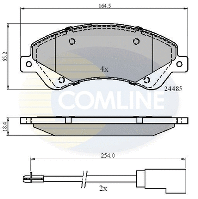 Brake Pad Set, disc brake (CBP21511)