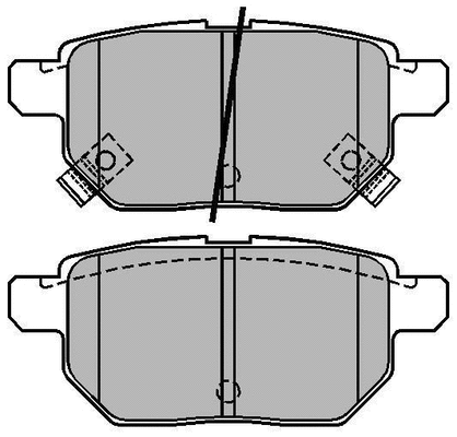 Brake Pad Set, disc brake (ADB31730)