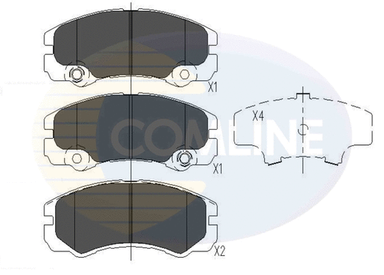 Brake Pad Set, disc brake (CBP41241)