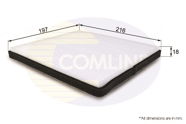 Filter, cabin air (EKF126)