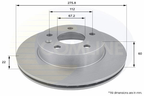 Brake Disc (ADC1608V)