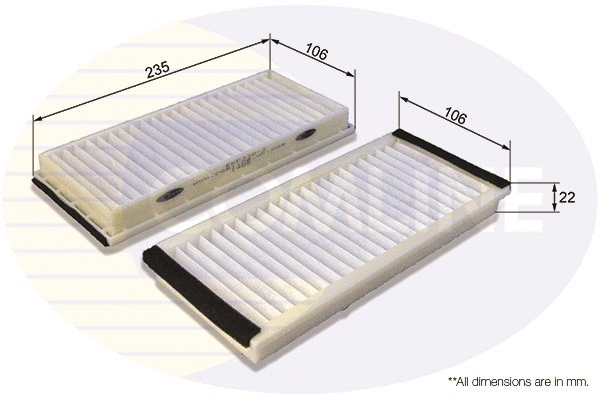 Filter, cabin air (EKF338-2)