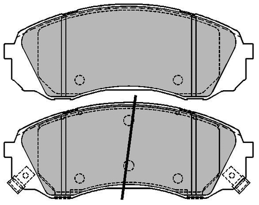Brake Pad Set, disc brake (ADB31652)
