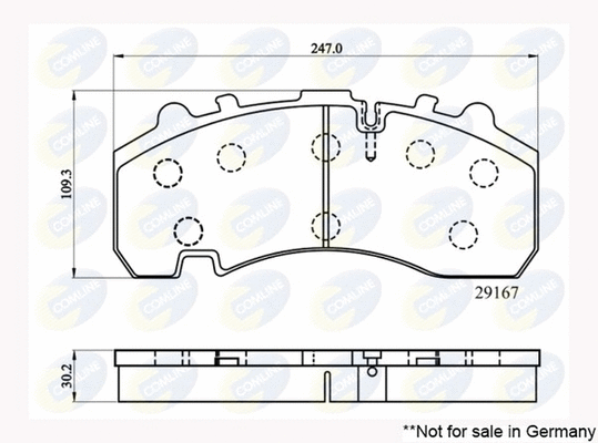 Brake Pad Set, disc brake (CBP9063MK)