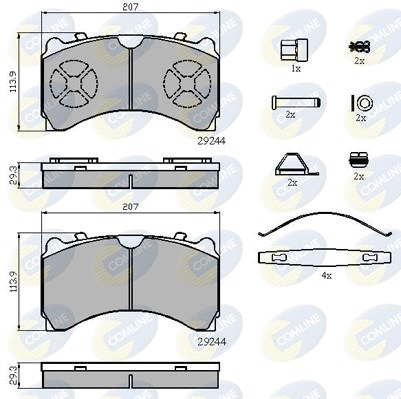 Brake Pad Set, disc brake (CBP9081K)