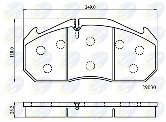 Brake Pad Set, disc brake (CBP9014MK)