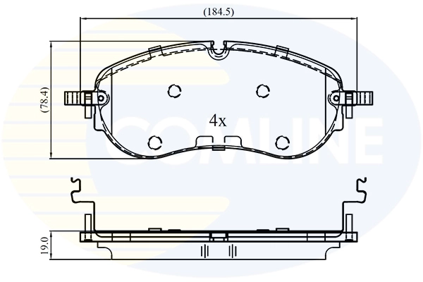 Brake Pad Set, disc brake (CBP03413)