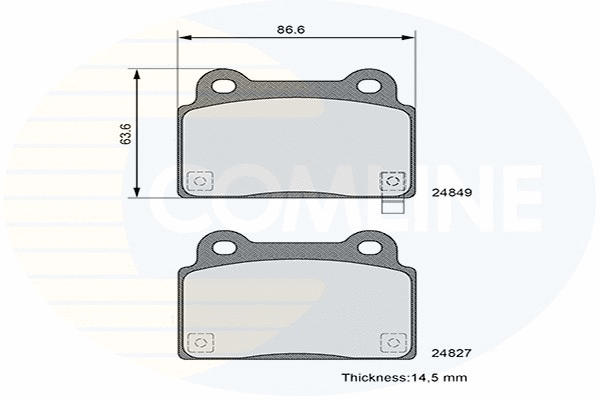 Brake Pad Set, disc brake (CBP36090)