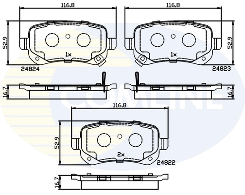 Brake Pad Set, disc brake (CBP36067)