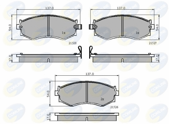 Brake Pad Set, disc brake (CBP3286)