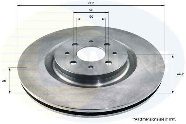 Brake Disc (ADC1834V)