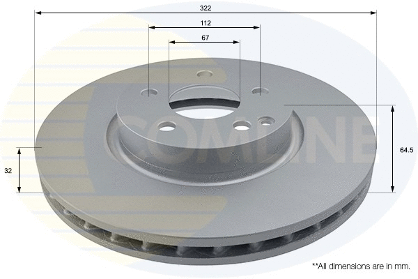 Brake Disc (ADC1657V)