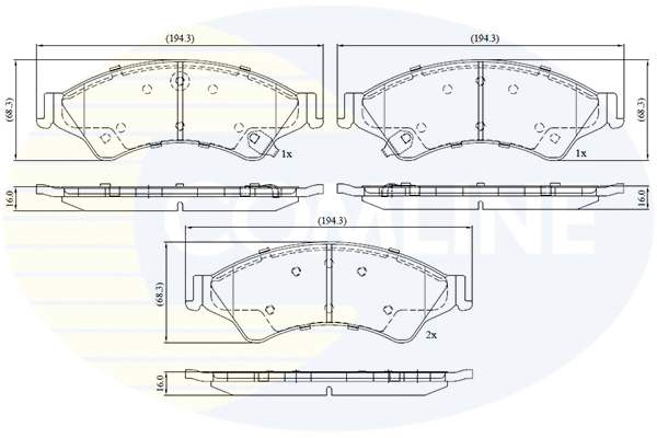 Brake Pad Set, disc brake (CBP32275)