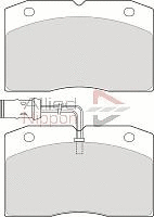 Brake Pad Set, disc brake (ADB1437)