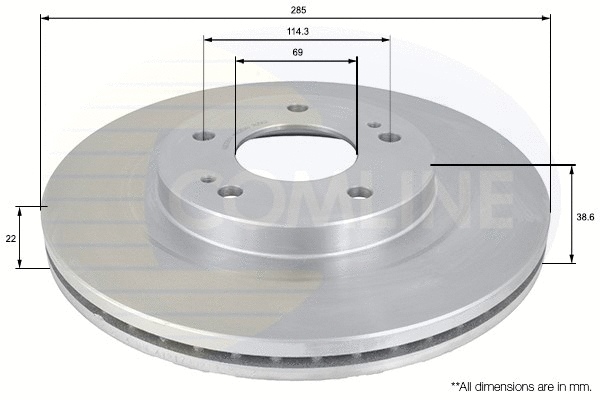 Brake Disc (ADC0361V)