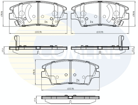 Brake Pad Set, disc brake (CBP32322)