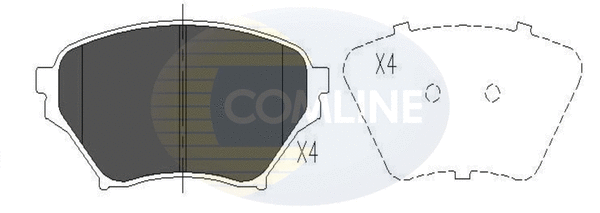 Brake Pad Set, disc brake (CBP01206)