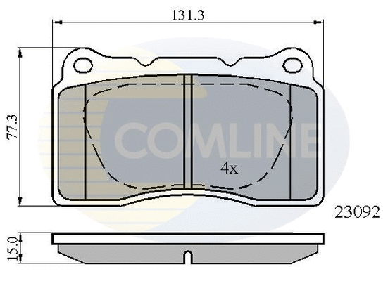Brake Pad Set, disc brake (CBP0895)