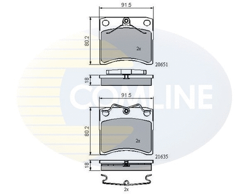 Brake Pad Set, disc brake (CBP0953)