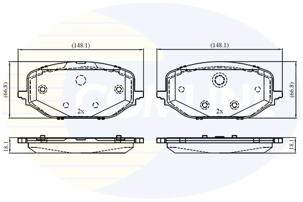 Brake Pad Set, disc brake (CBP03417)