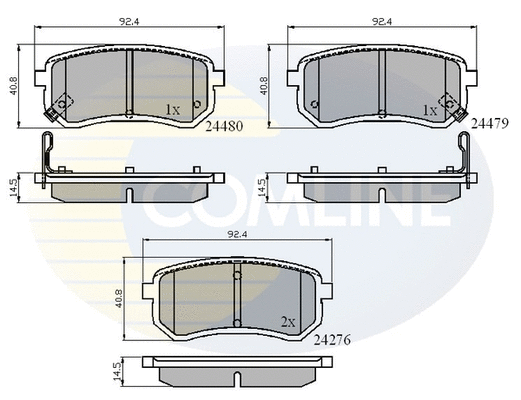Brake Pad Set, disc brake (CBP31320)