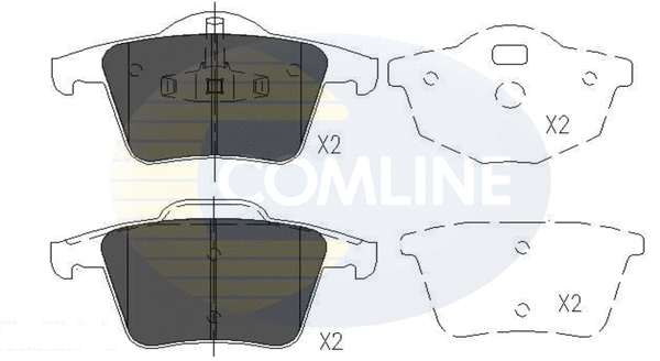 Brake Pad Set, disc brake (CBP06027)