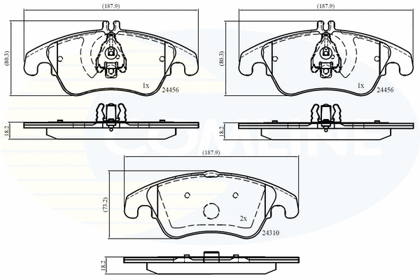 Brake Pad Set, disc brake (CBP06037)