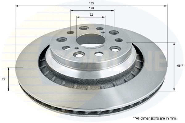 Brake Disc (ADC2507V)