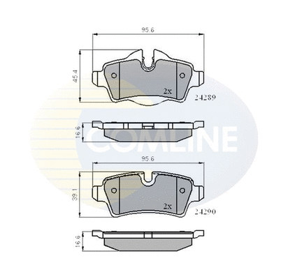 Brake Pad Set, disc brake (CBP01759)