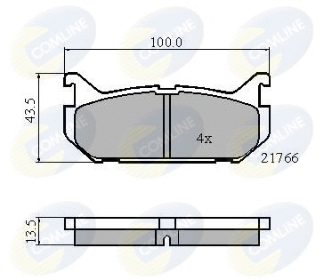 Brake Pad Set, disc brake (CBP0327)