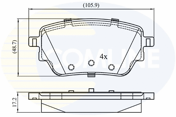 Brake Pad Set, disc brake (CBP02864)