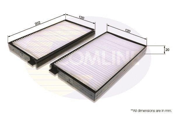 Filter, cabin air (EKF358-2)