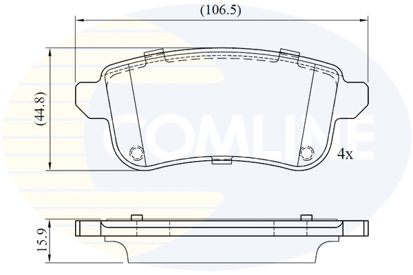 Brake Pad Set, disc brake (CBP02776)