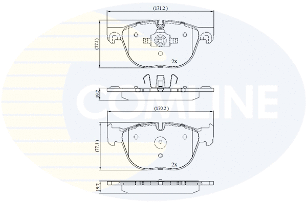 Brake Pad Set, disc brake (CBP06003)