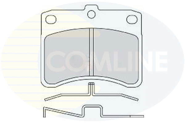 Brake Pad Set, disc brake (CBP0770)