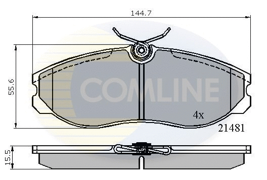 Brake Pad Set, disc brake (CBP0447)
