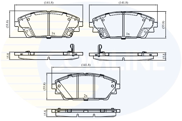 Brake Pad Set, disc brake (CBP33527)
