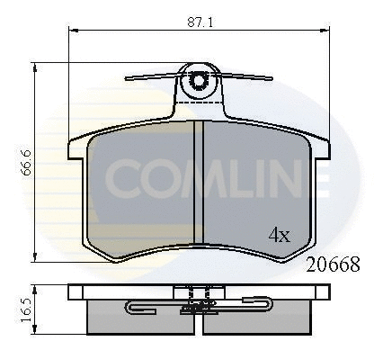 Brake Pad Set, disc brake (CBP0558)