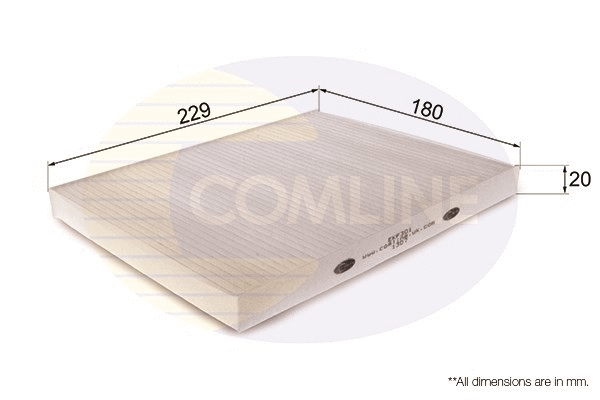 Filter, cabin air (EKF301)