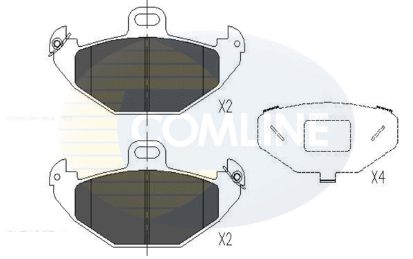Brake Pad Set, disc brake (CBP01020)