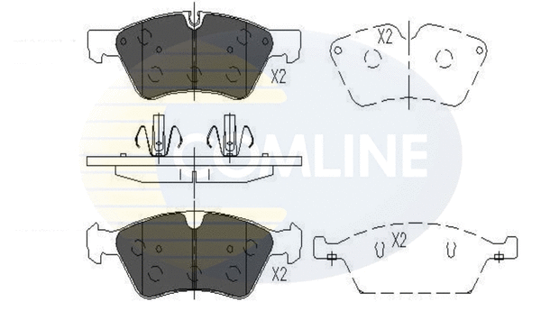 Brake Pad Set, disc brake (CBP06060)