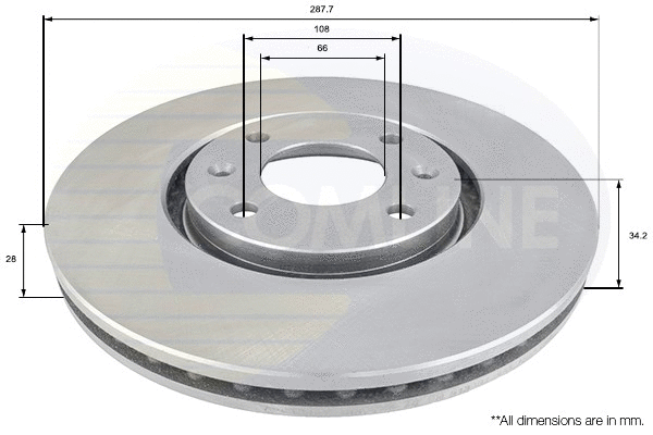 Brake Disc (ADC1544V)