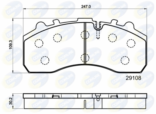 Brake Pad Set, disc brake (CBP9042MK)